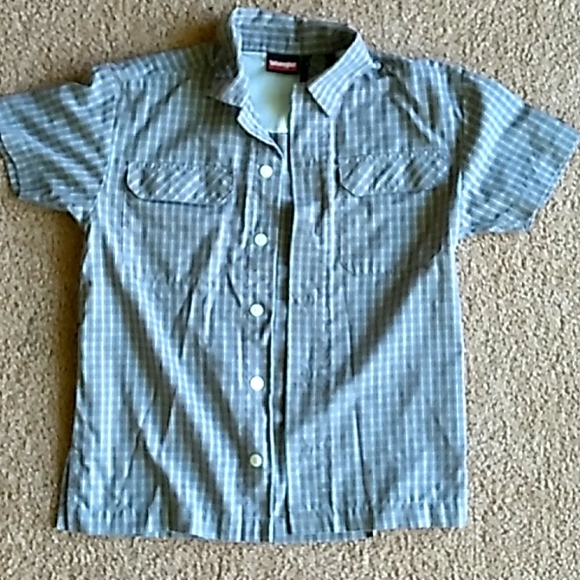 Boys Wrangler Hero Sport Button Down Shirt - Picture 1 of 4